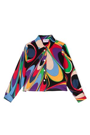 multicolor viscose shirt EMILIO PUCCI KIDS | PV5A30K0202999GL